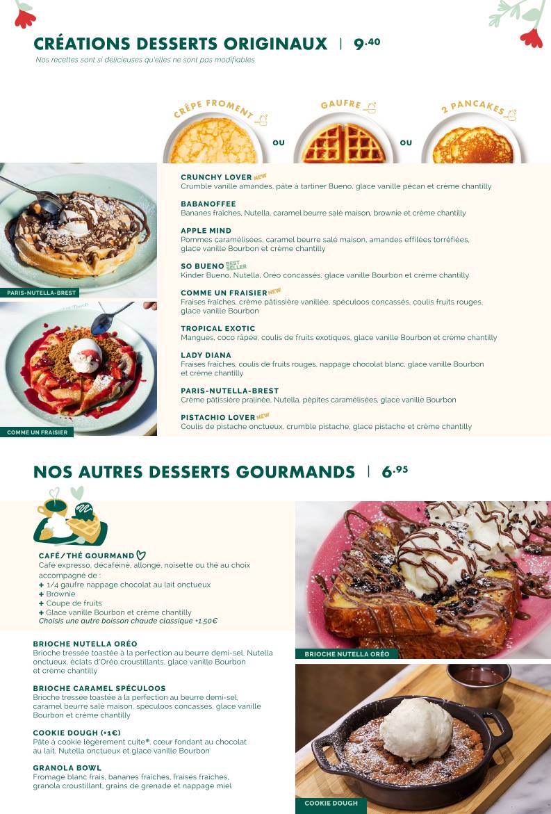 Crêpe Touch Mérignac меню