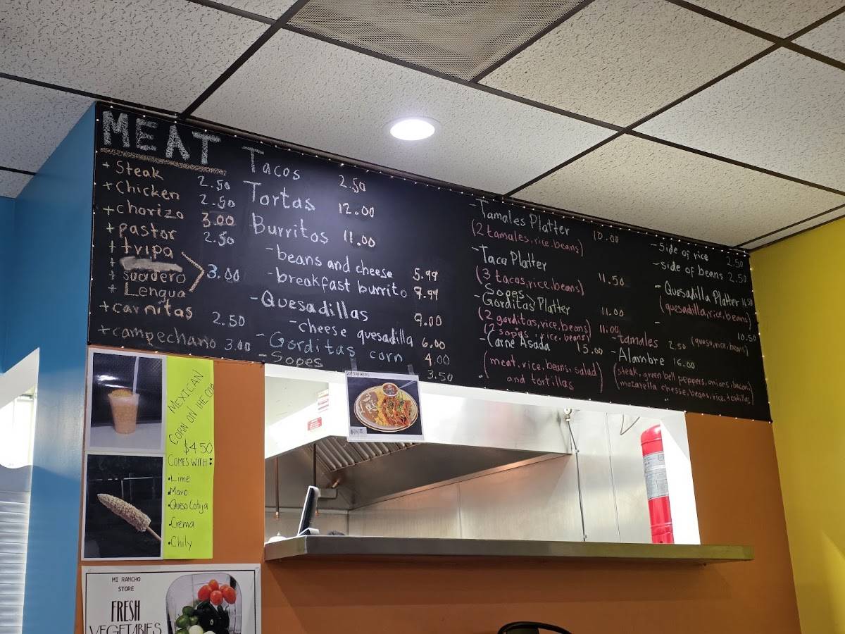 Mi Rancho меню