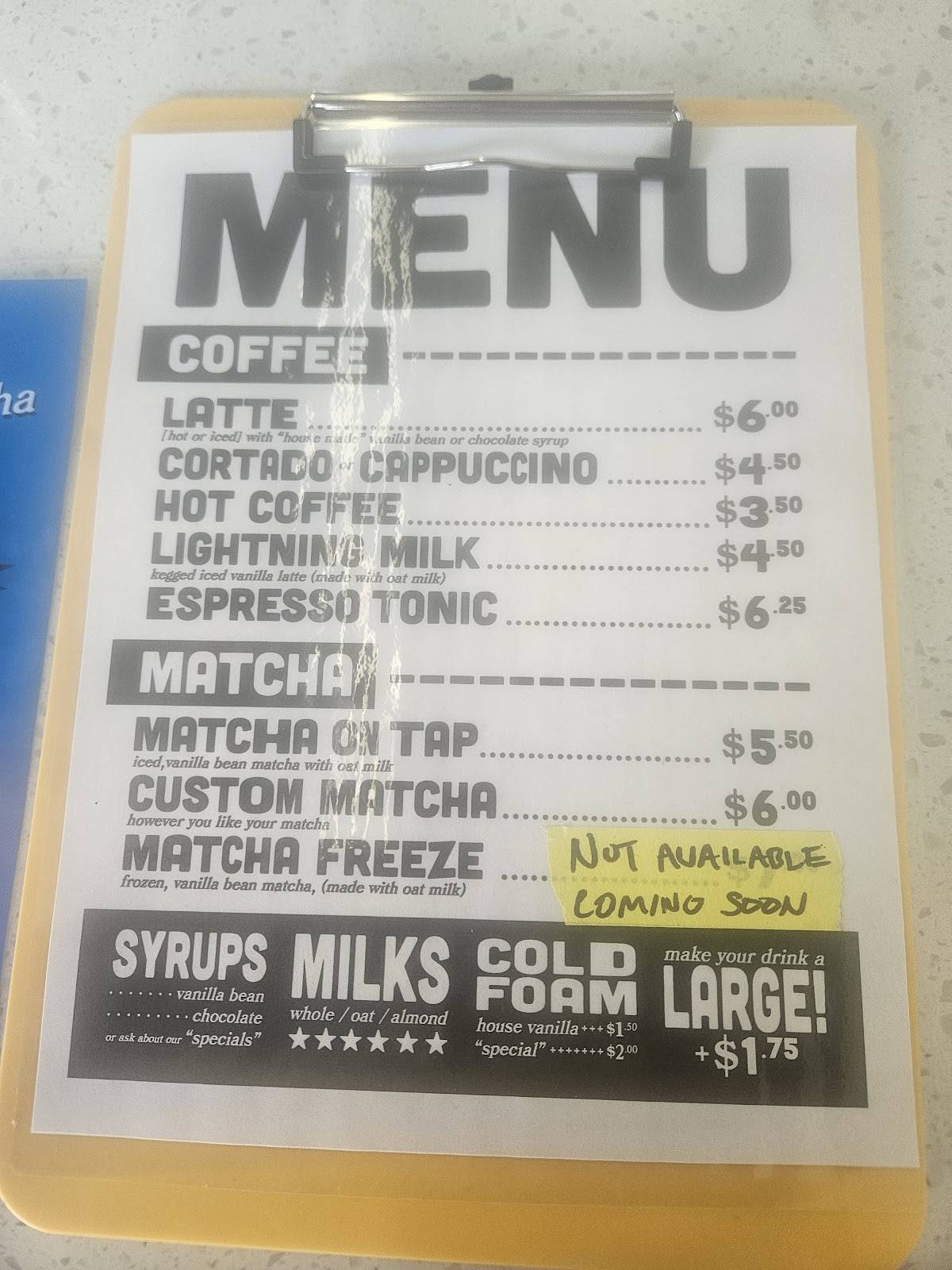 Mikey G's меню