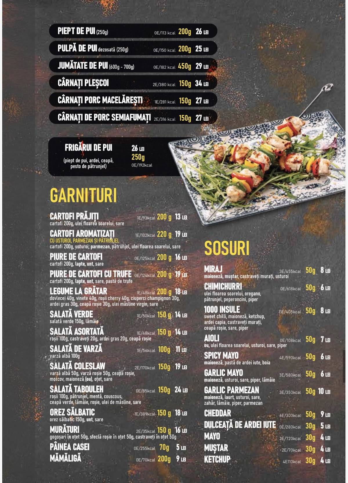 Miraj Bistro - Moinesti 47 меню