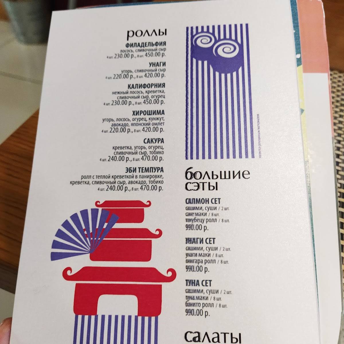 Мамуля меню
