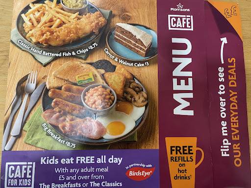 Morrisons Cafe меню