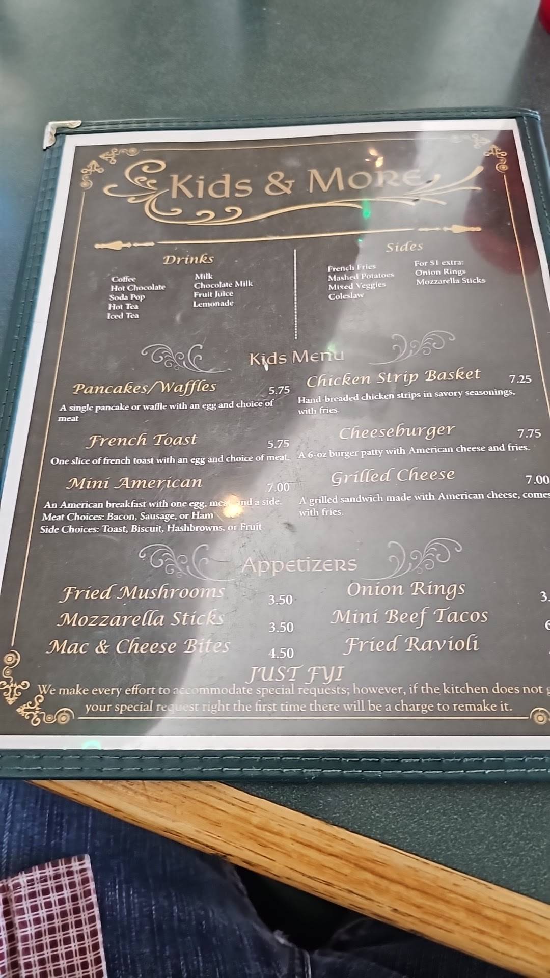 Mulligans Restaurant and Pub меню