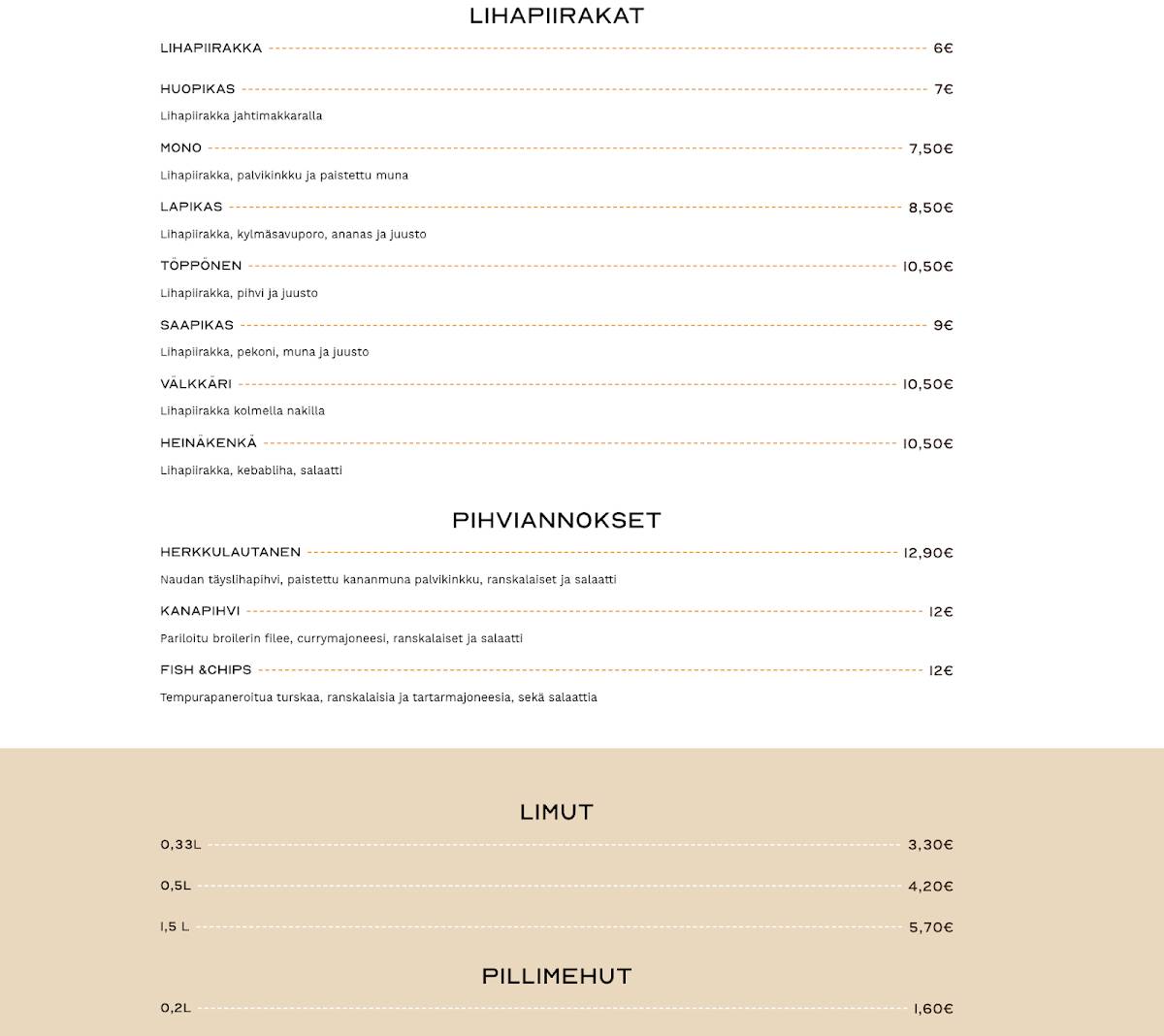 Muossi Grill меню