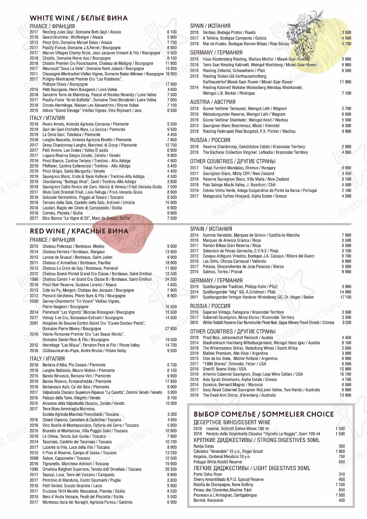 Mushrooms в Москве - Wine Menu