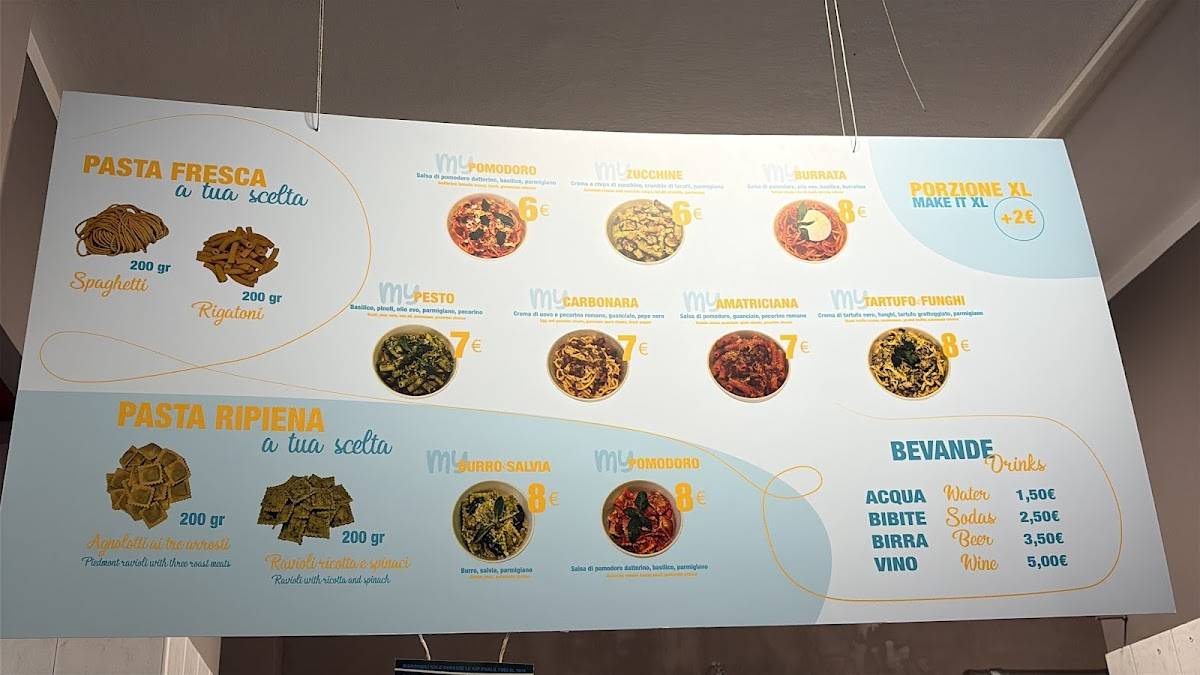 MyPasta меню