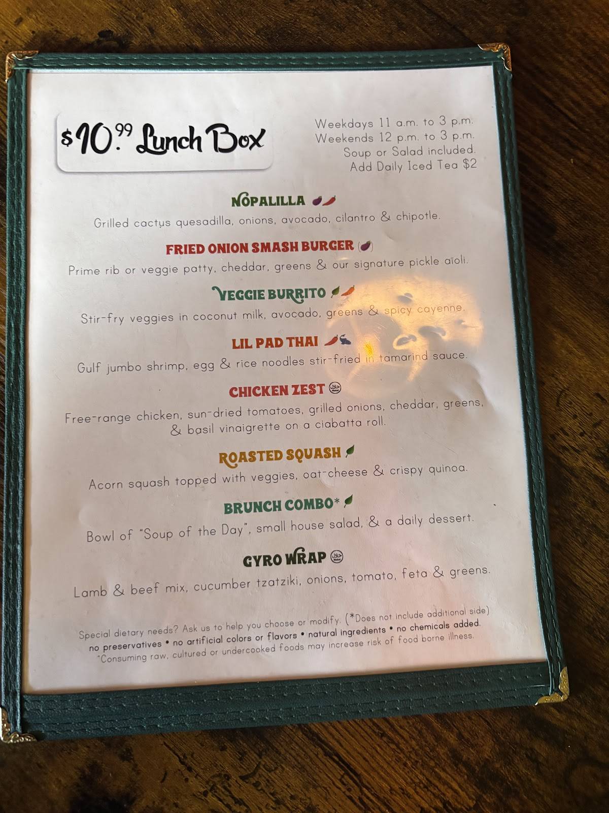 NOKturne меню