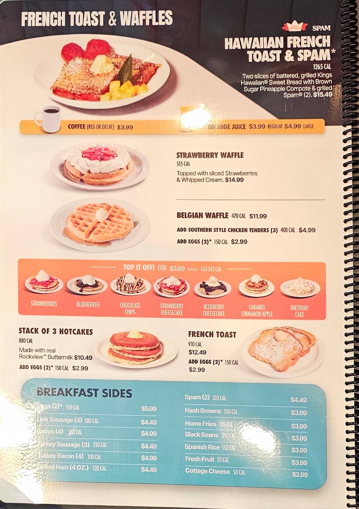 NORMS Restaurant меню