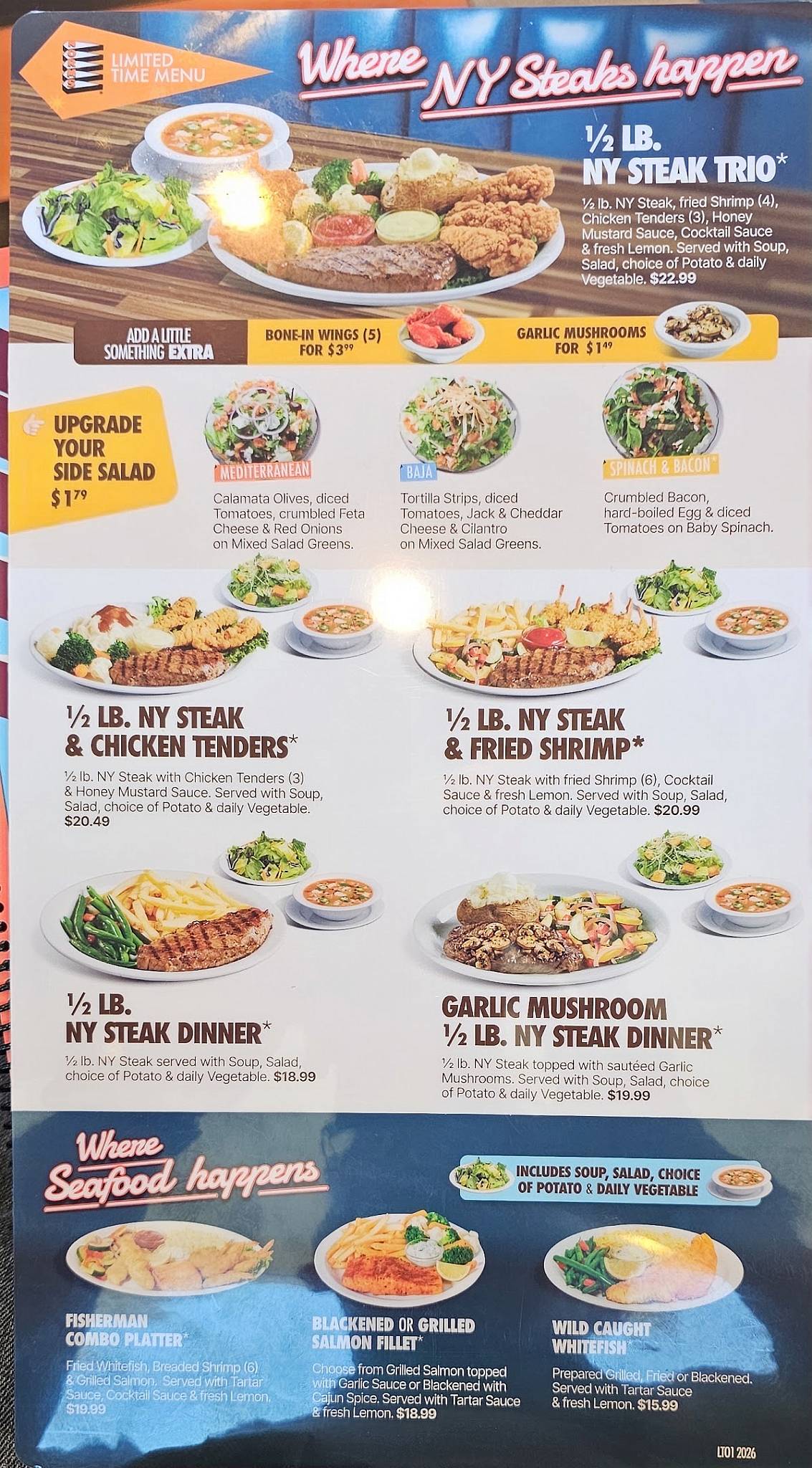 NORMS Restaurant меню