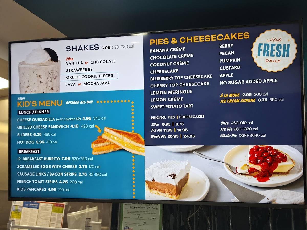 Nation’s Giant Hamburgers and Great Pies меню