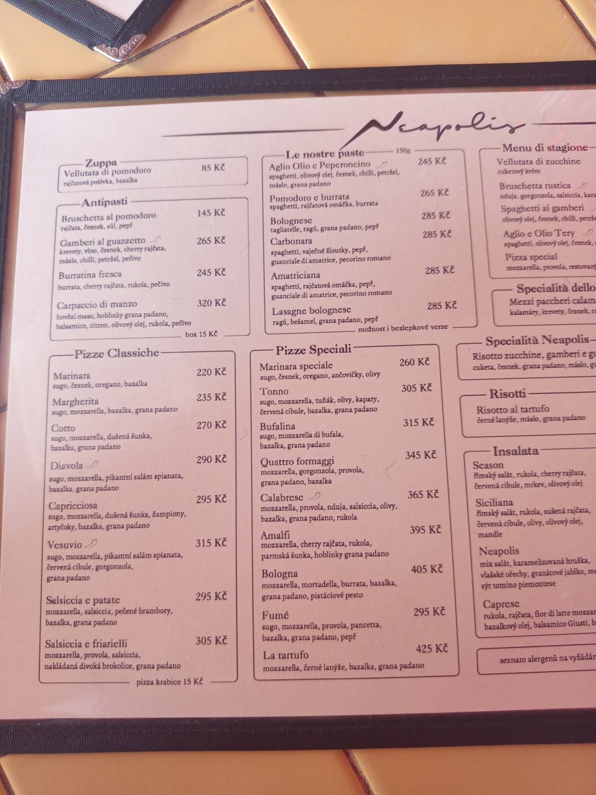 Neapolis меню