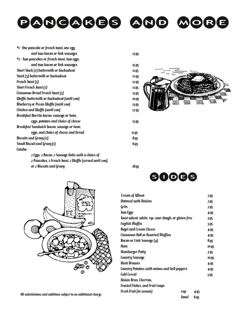 Norm's Kitchen меню