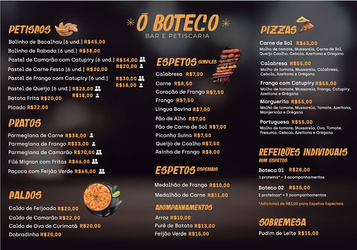 O Boteco меню