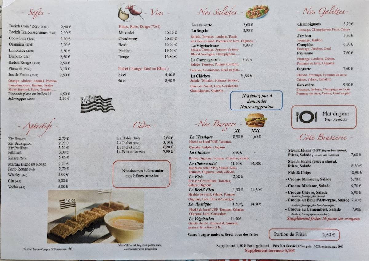O' Ptit BreiZ меню