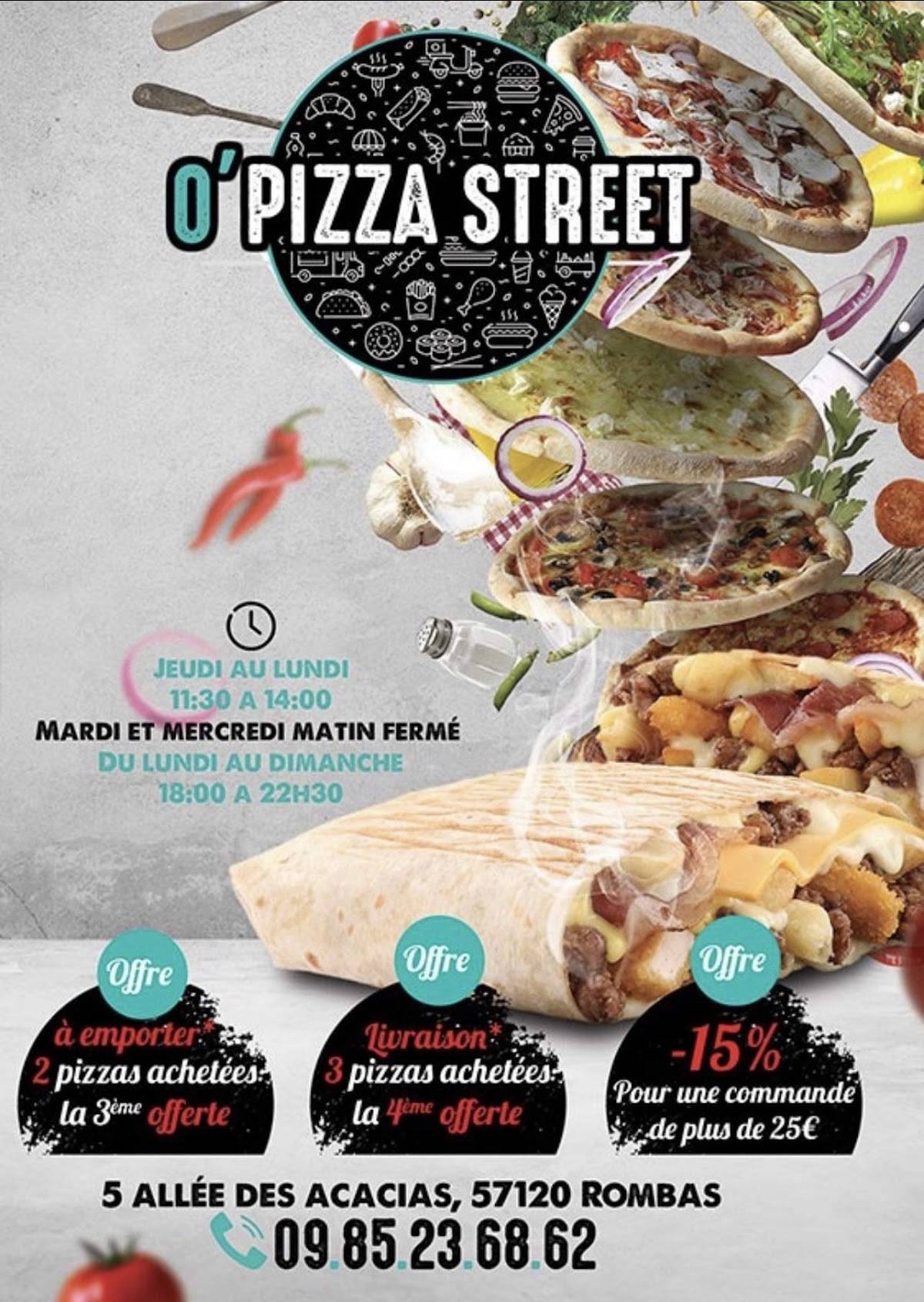O’Pizza Street меню
