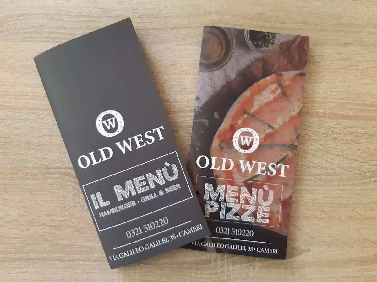 Old West Cameri меню