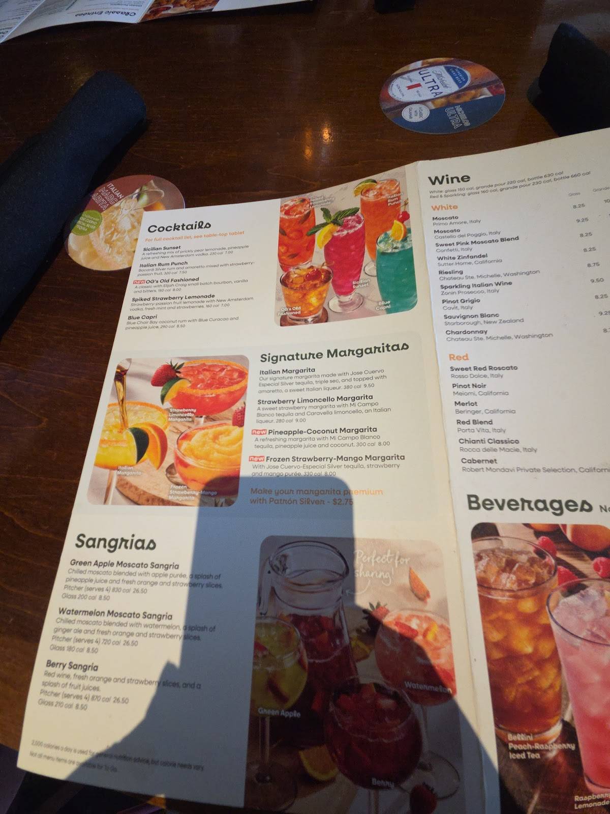 Olive Garden Italian Restaurant меню