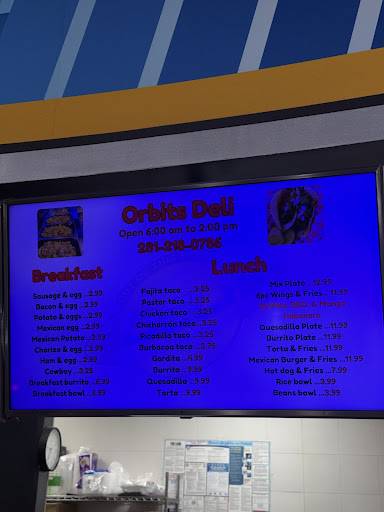 Orbits Deli меню