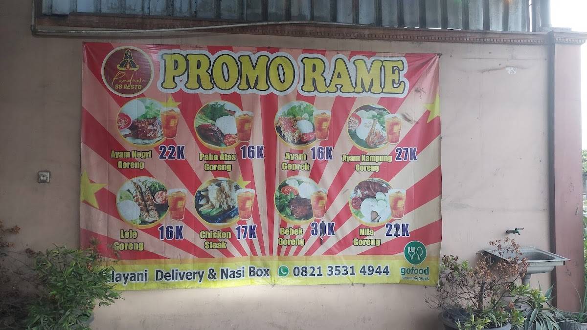 PANDAWA SS RESTO меню