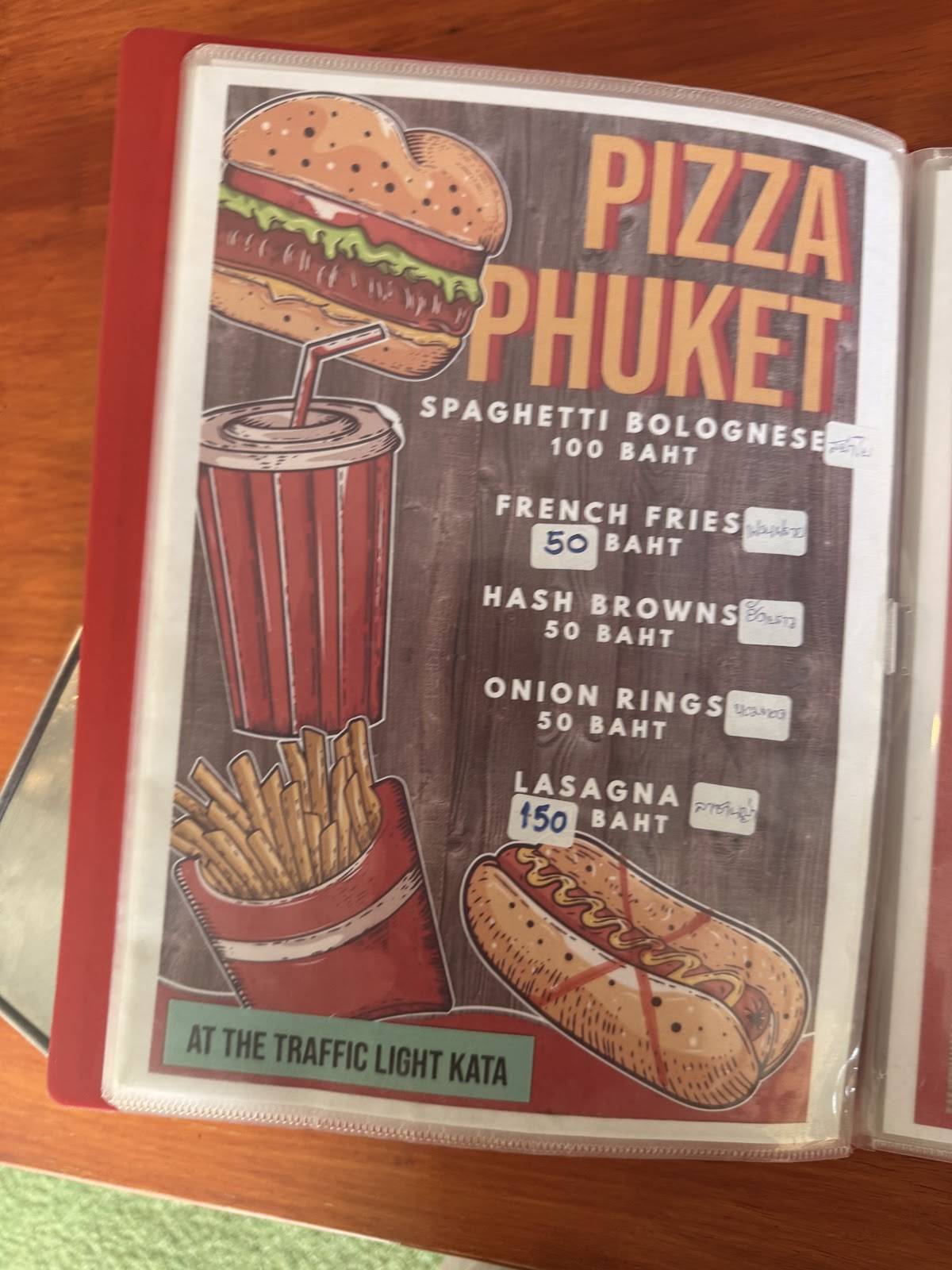 PIZZAPHUKET меню