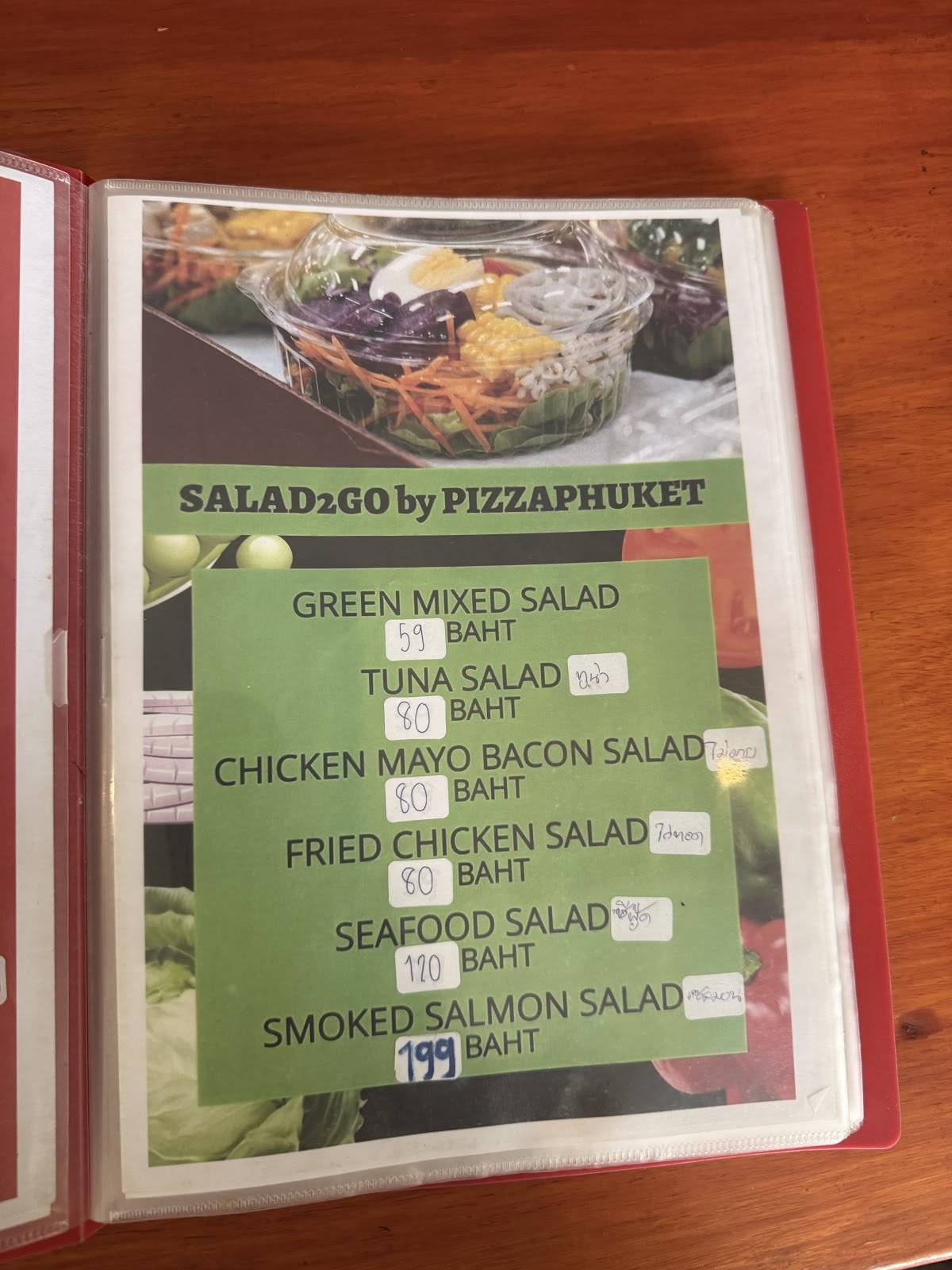 PIZZAPHUKET меню