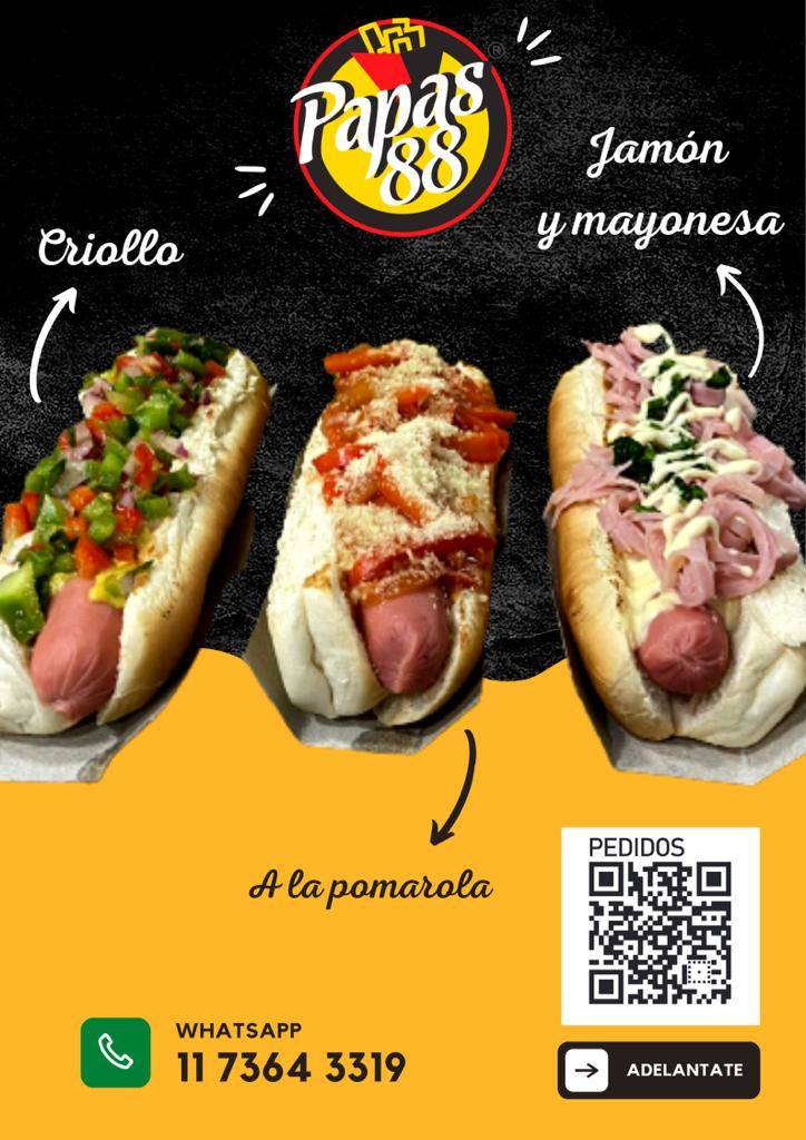 Papas 88 меню