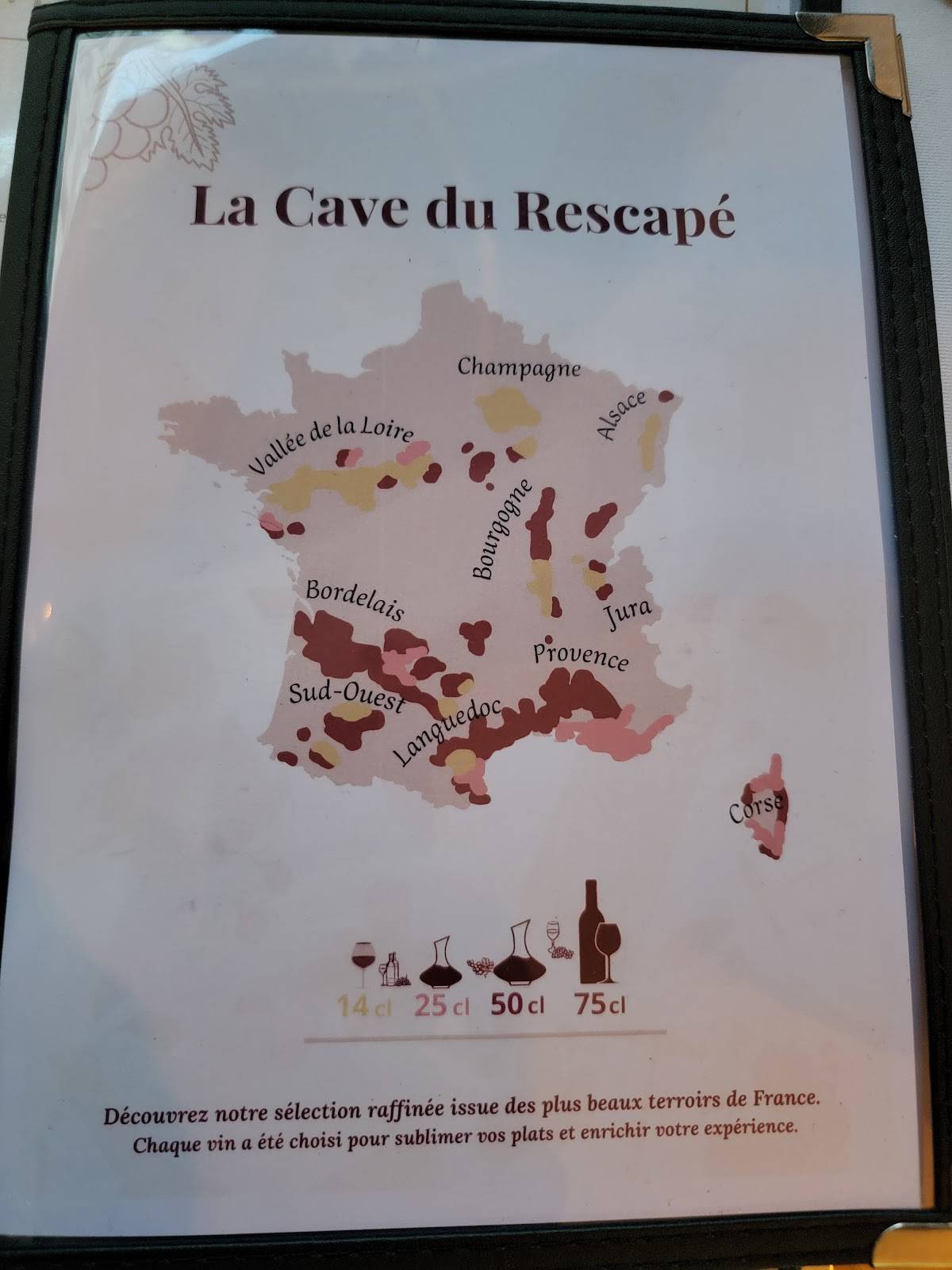 Le Rescapé меню