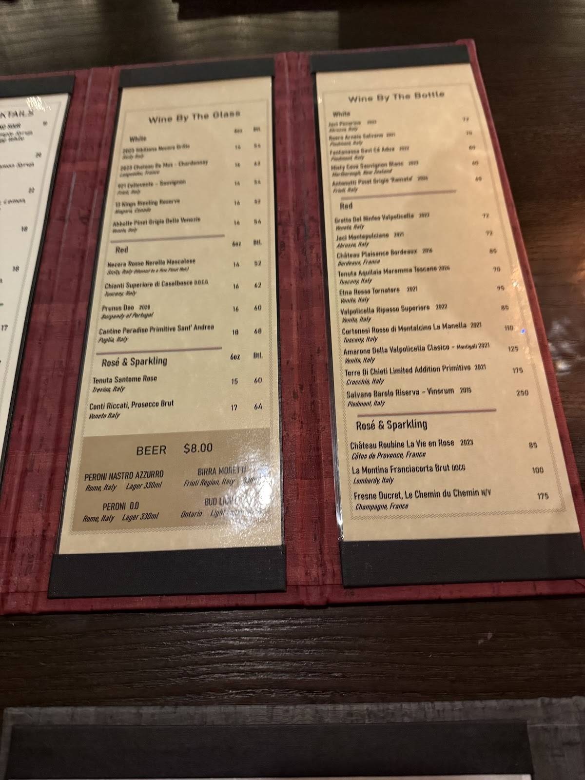 Parma Restaurant меню
