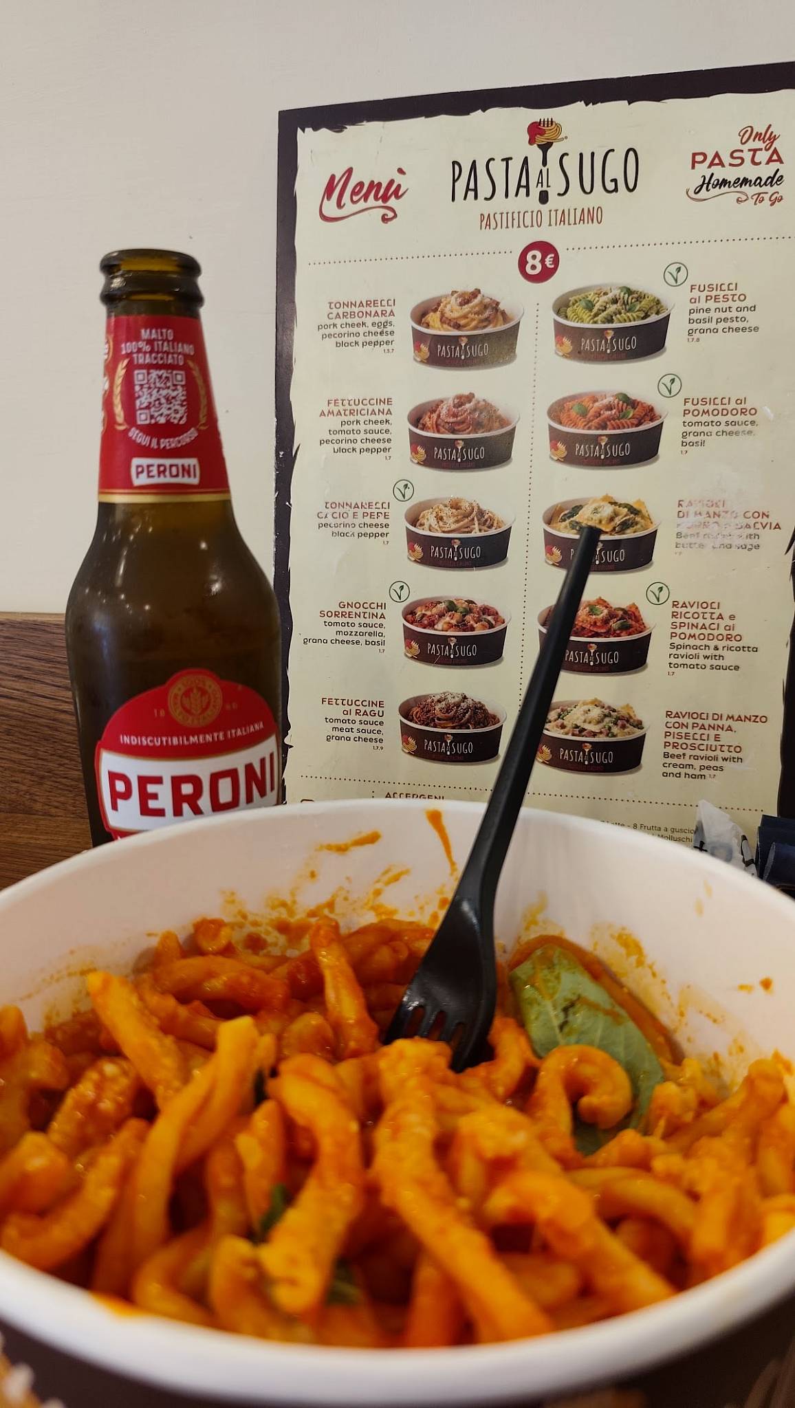 Pasta al Sugo меню