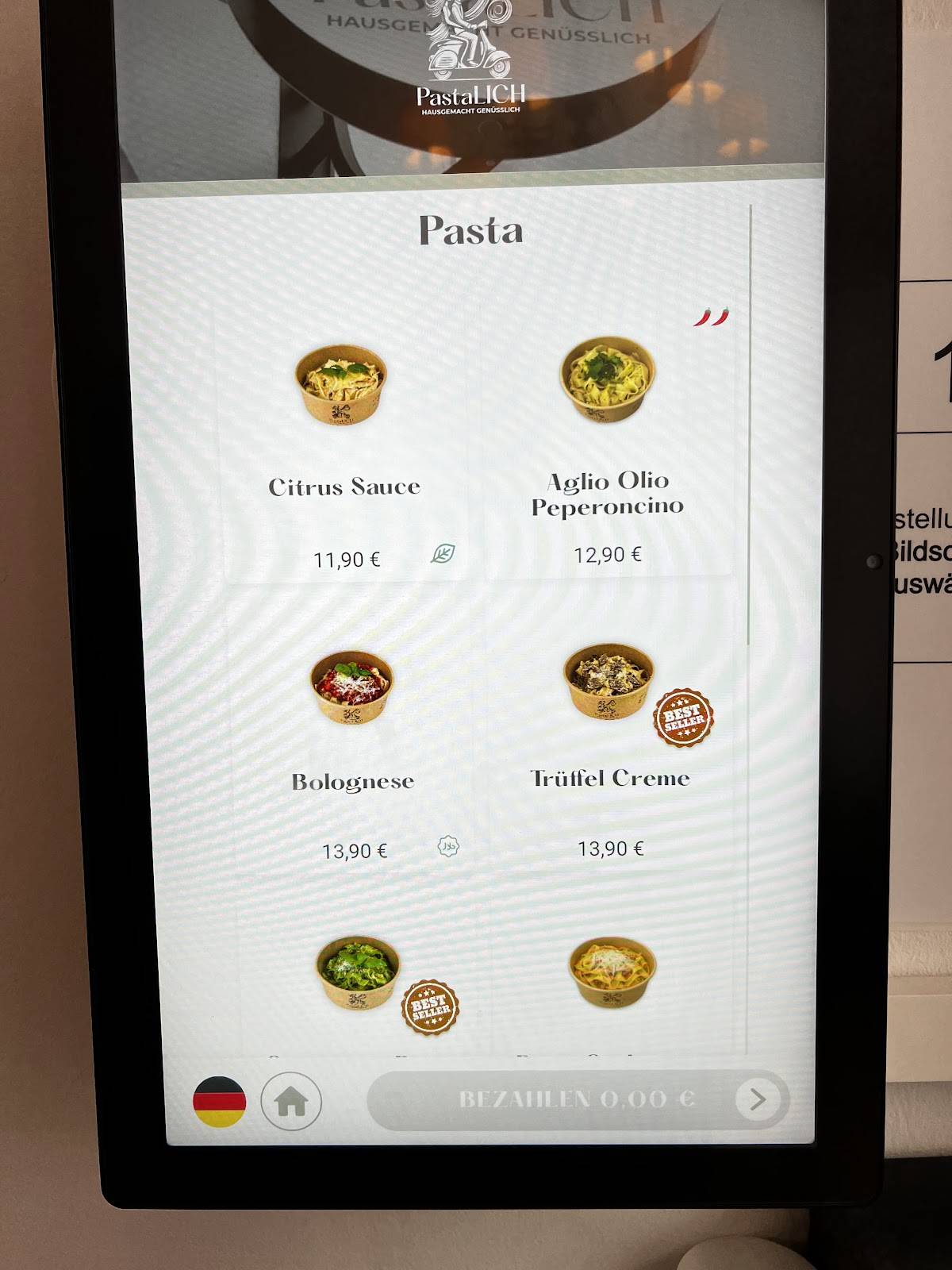 Pastalich – Pasta Manufaktur Hannover List меню