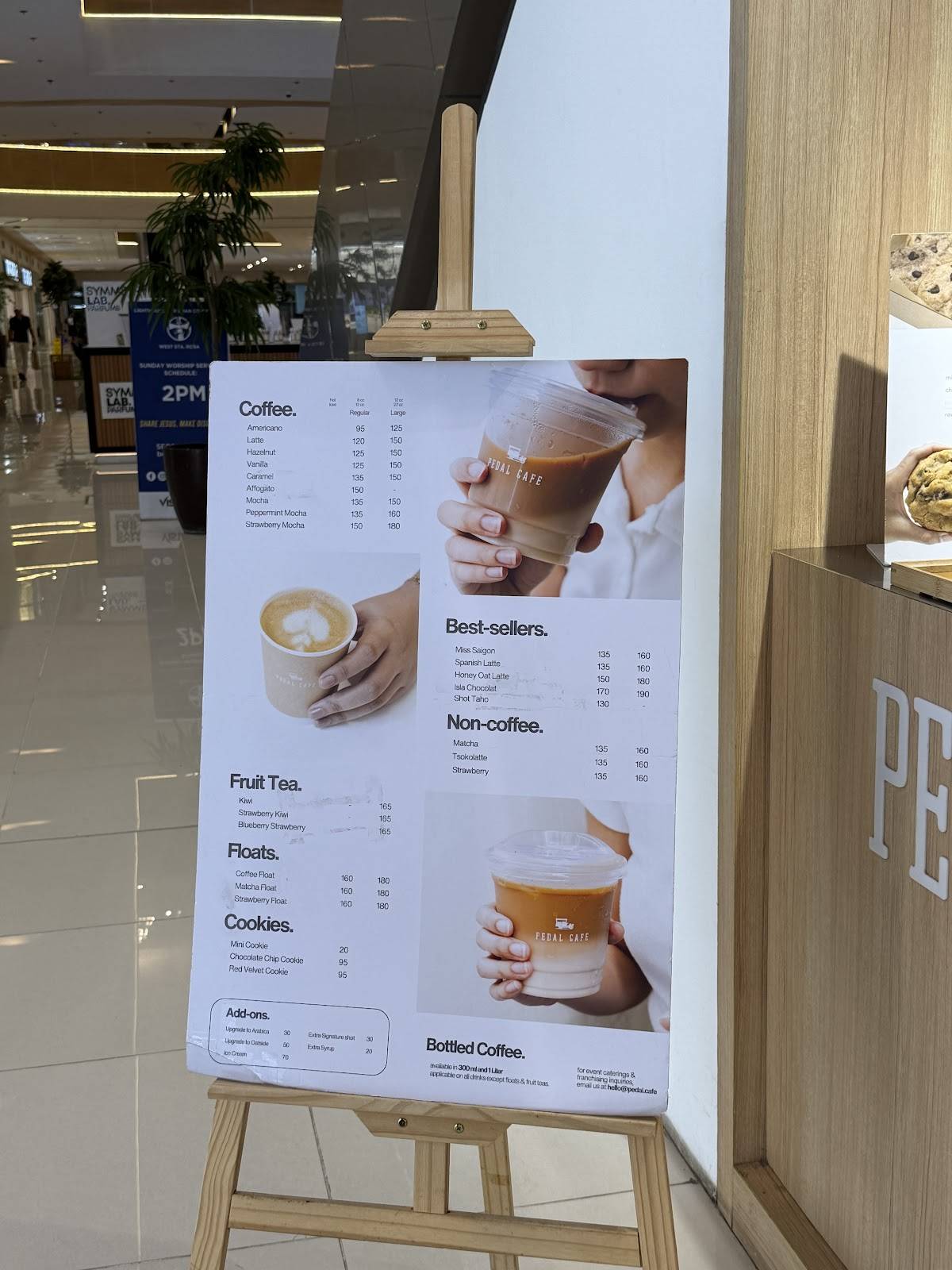 Pedal Cafe меню