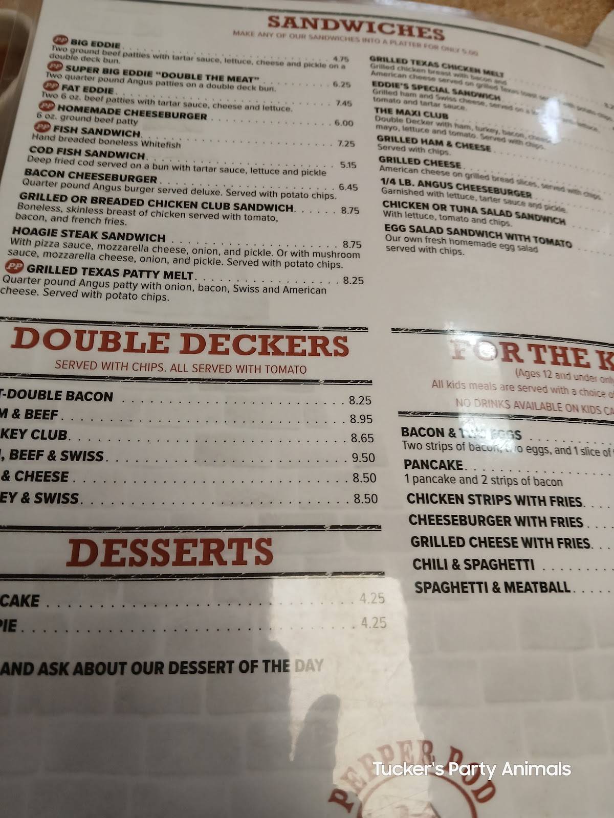 Pepper Pod Restaurant меню