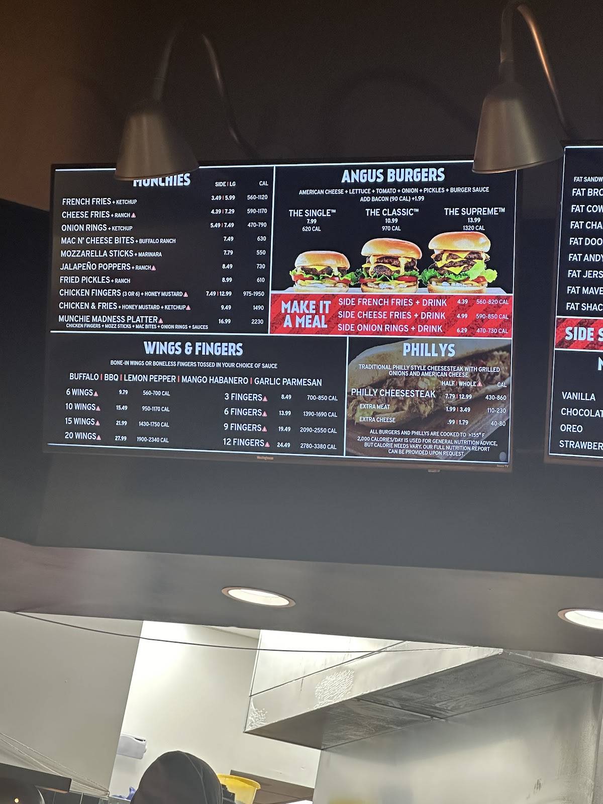 Fat Shack меню