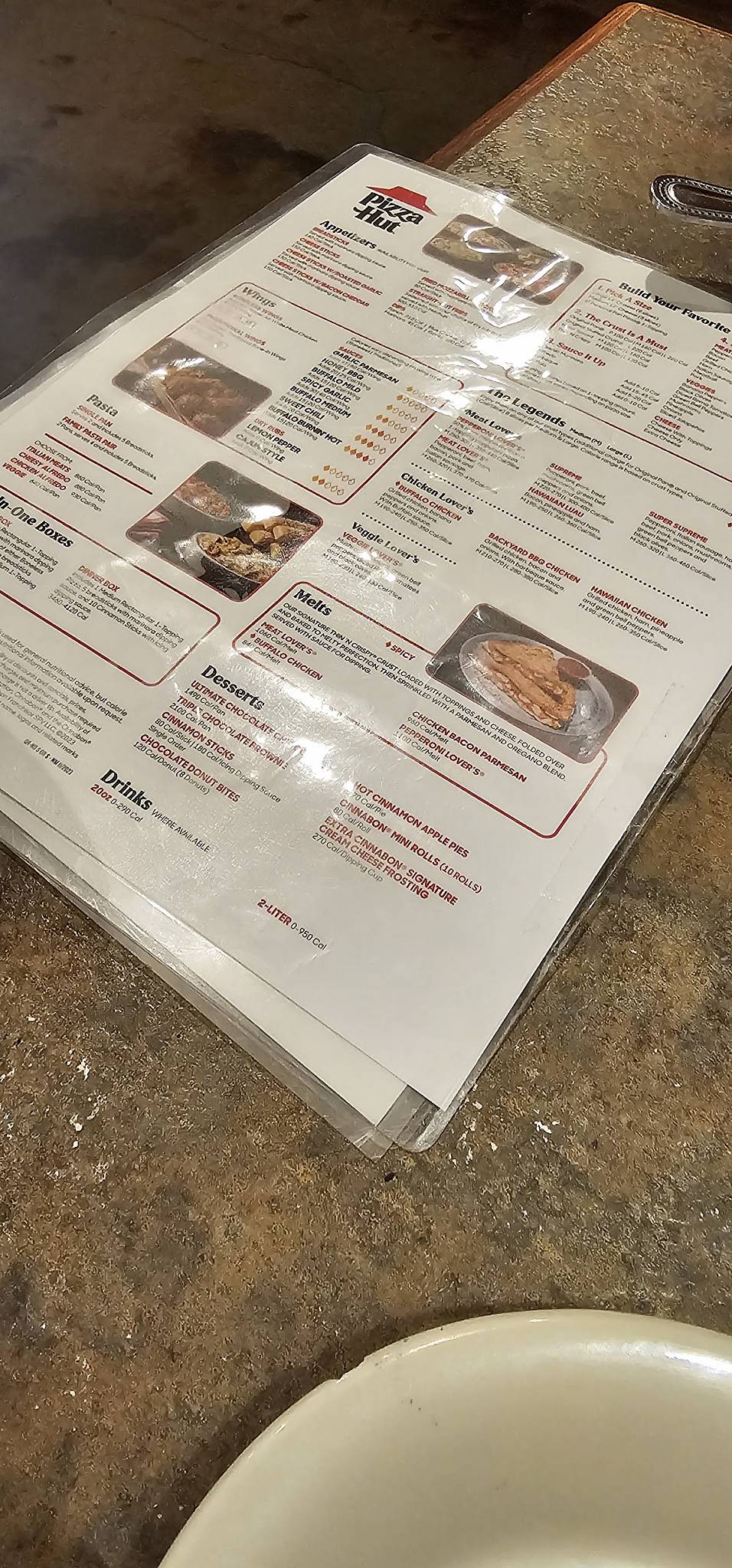 Pizza Hut меню