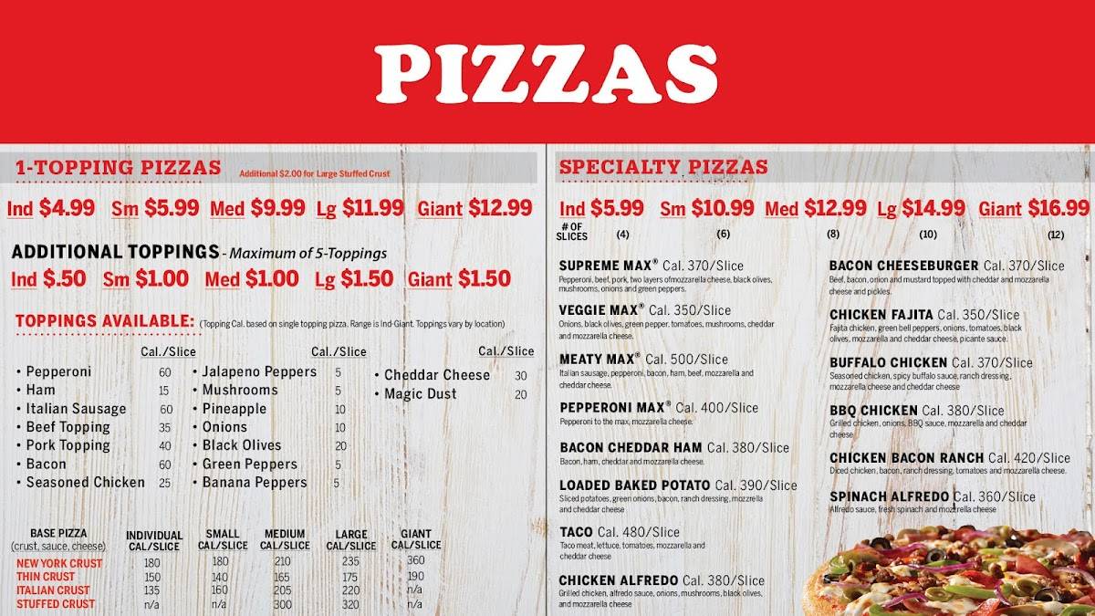 Pizza Inn меню