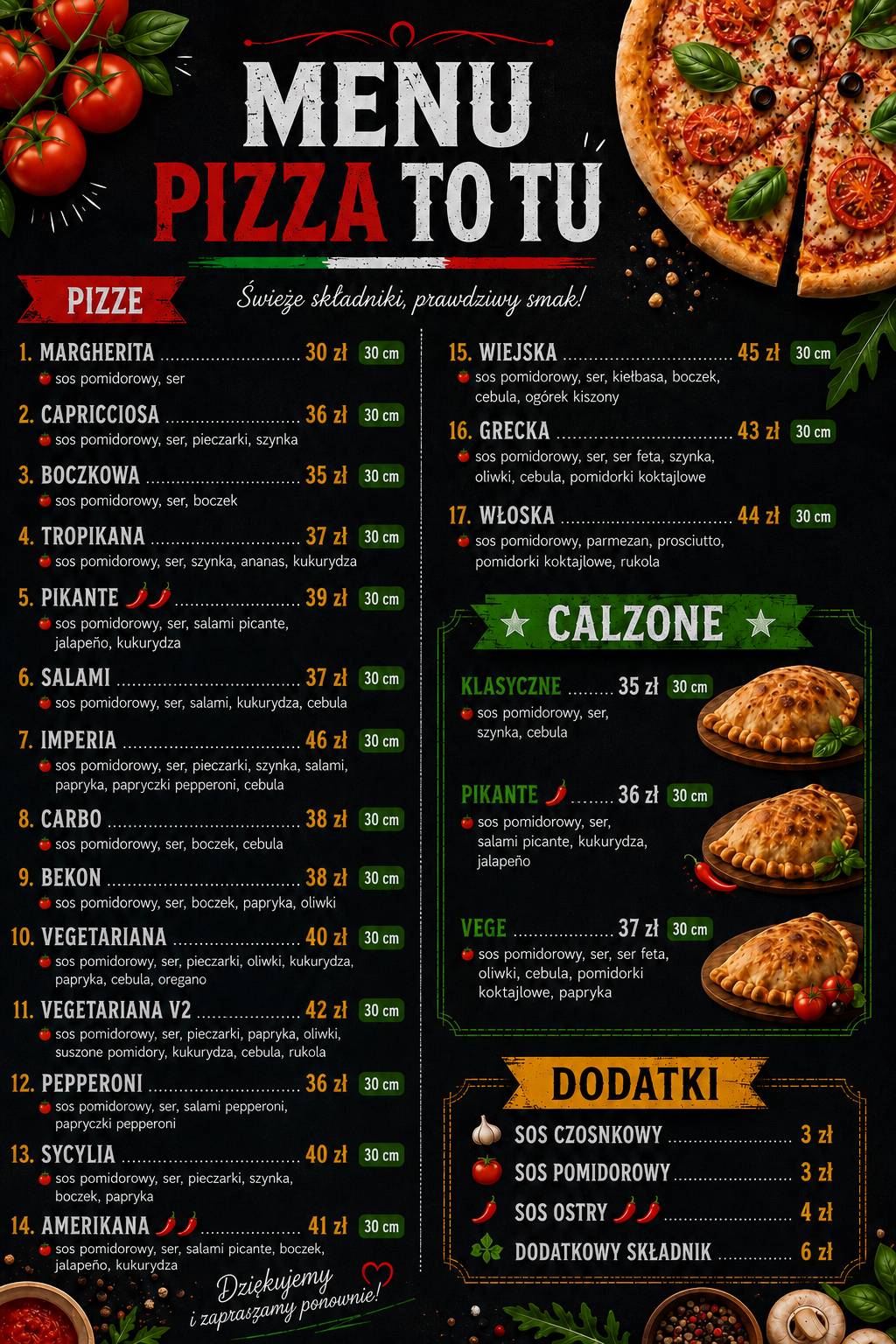 Pizza To Tu меню