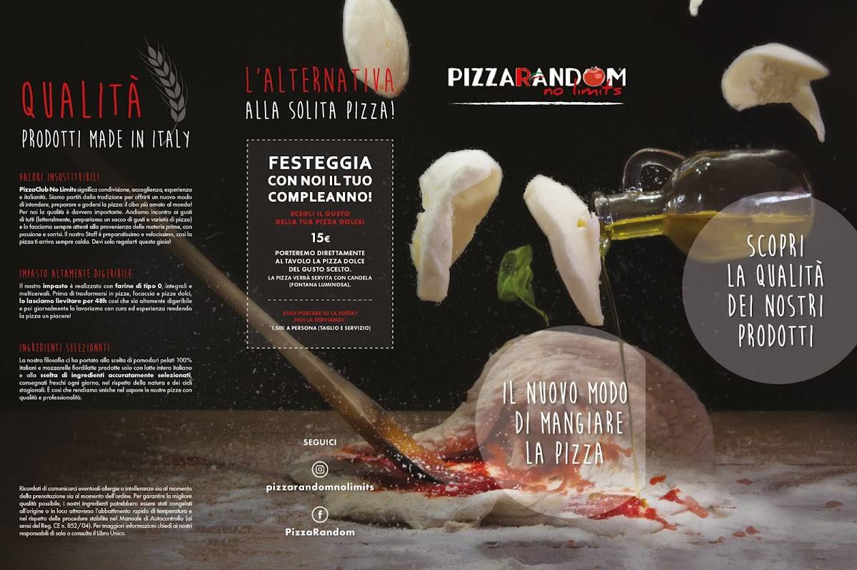 PizzaRandom меню