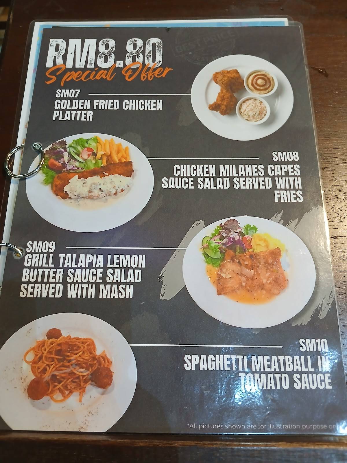 Pizzaiola меню