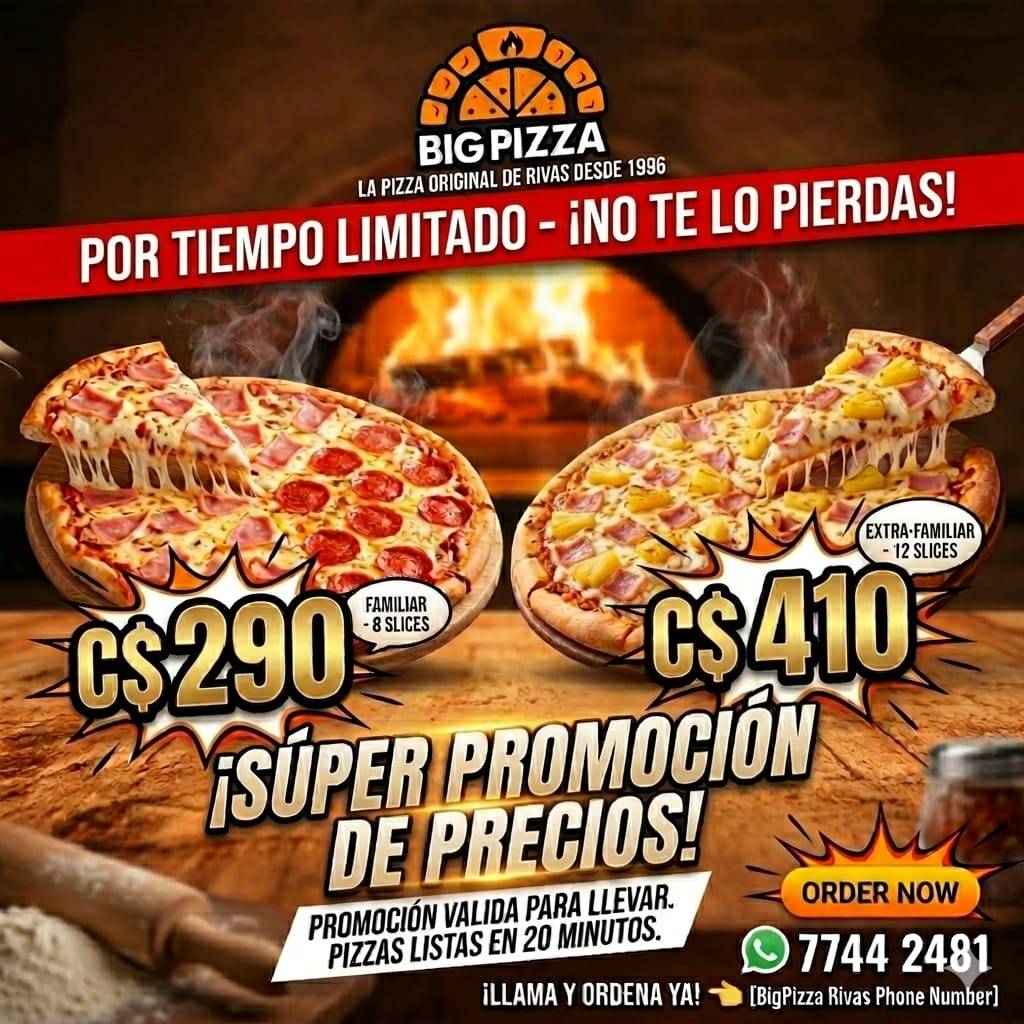 BigPizza Rivas меню