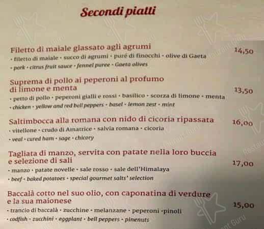 Rigatoni Cafe' меню