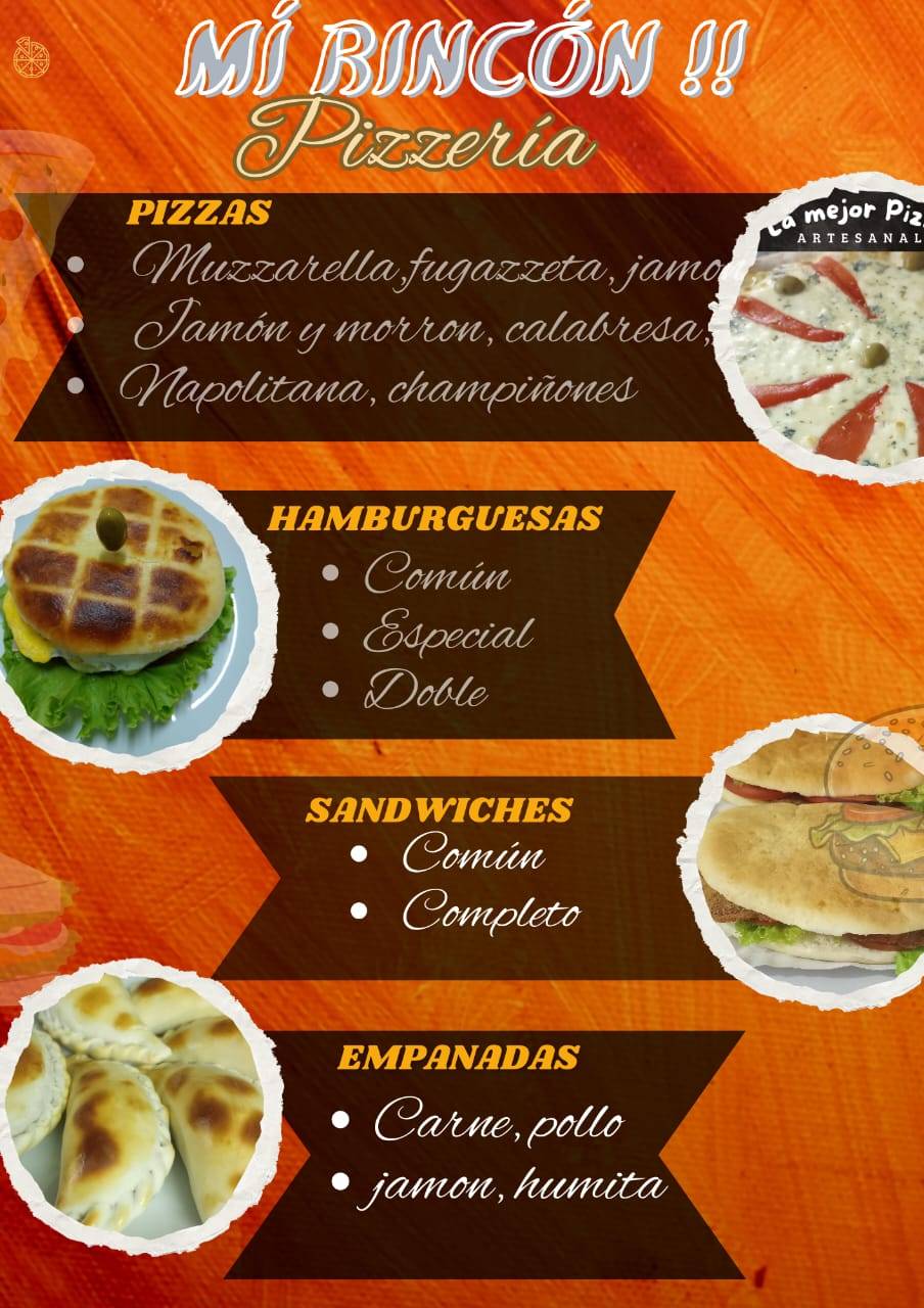 Pizzería Mi Rincón меню