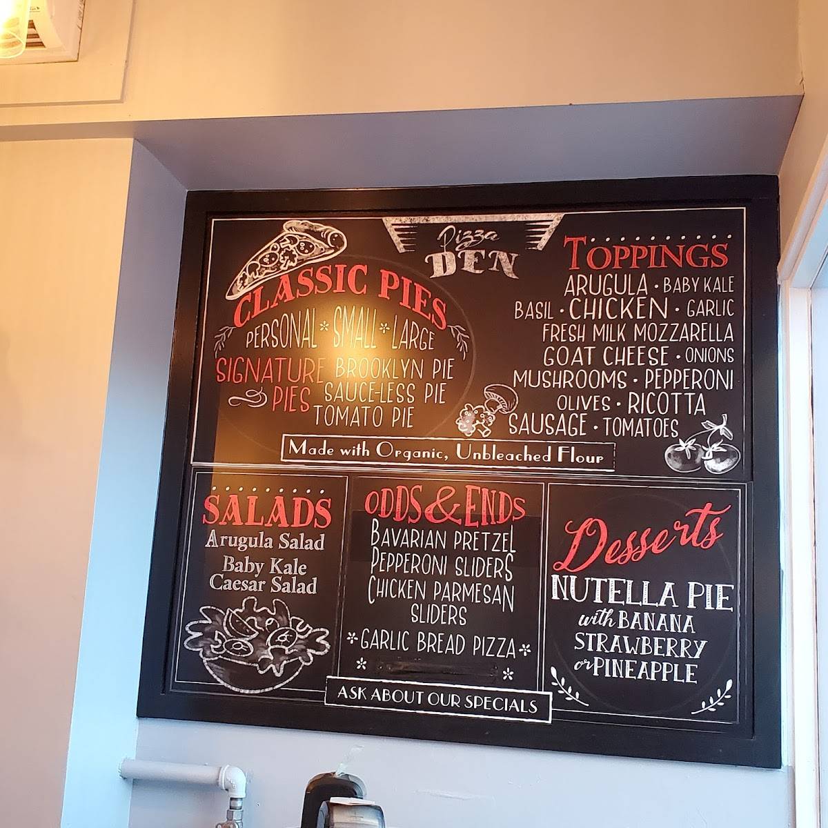 Pizza Den меню