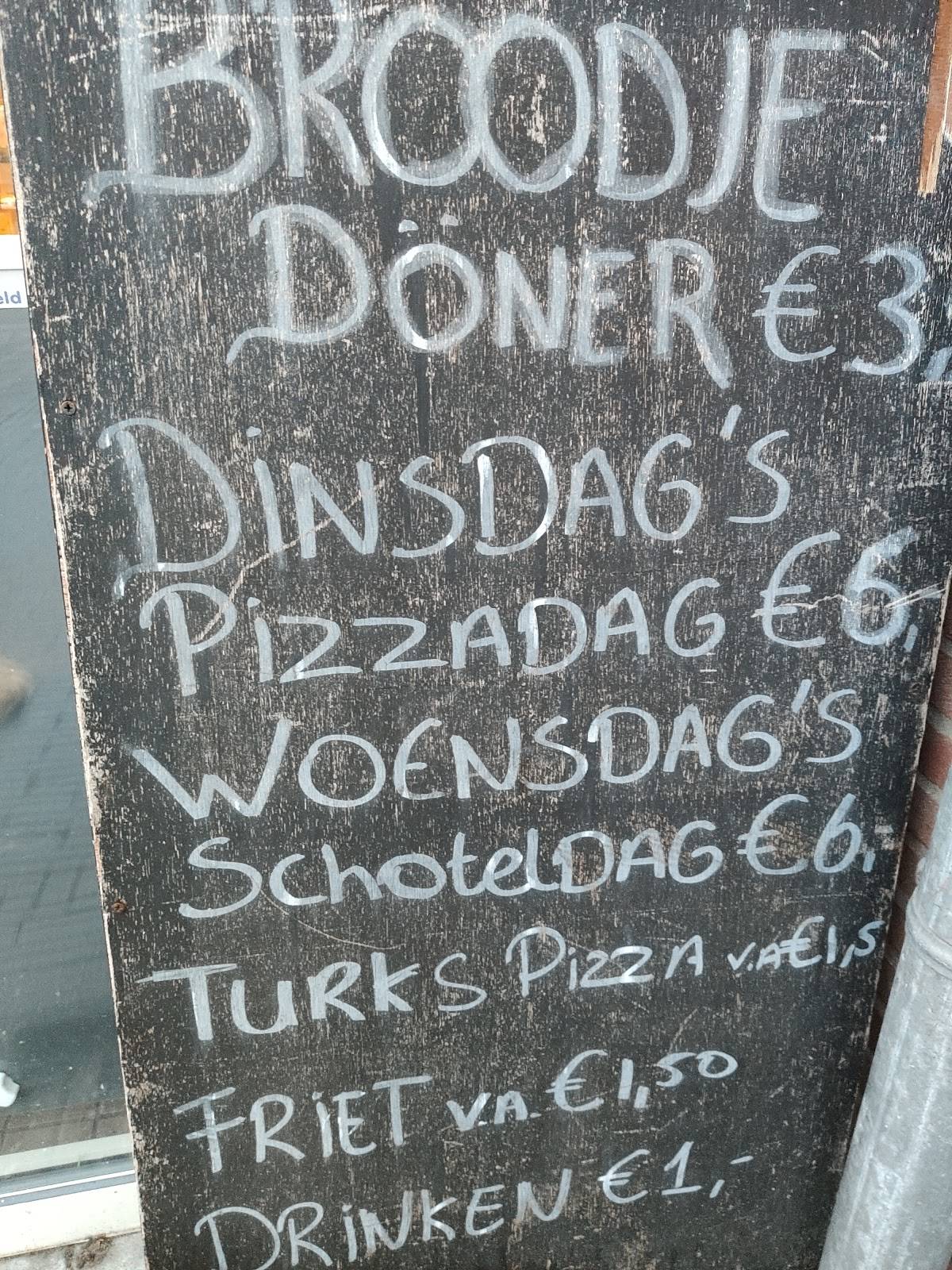 Pizzeria 't Trefpunt меню