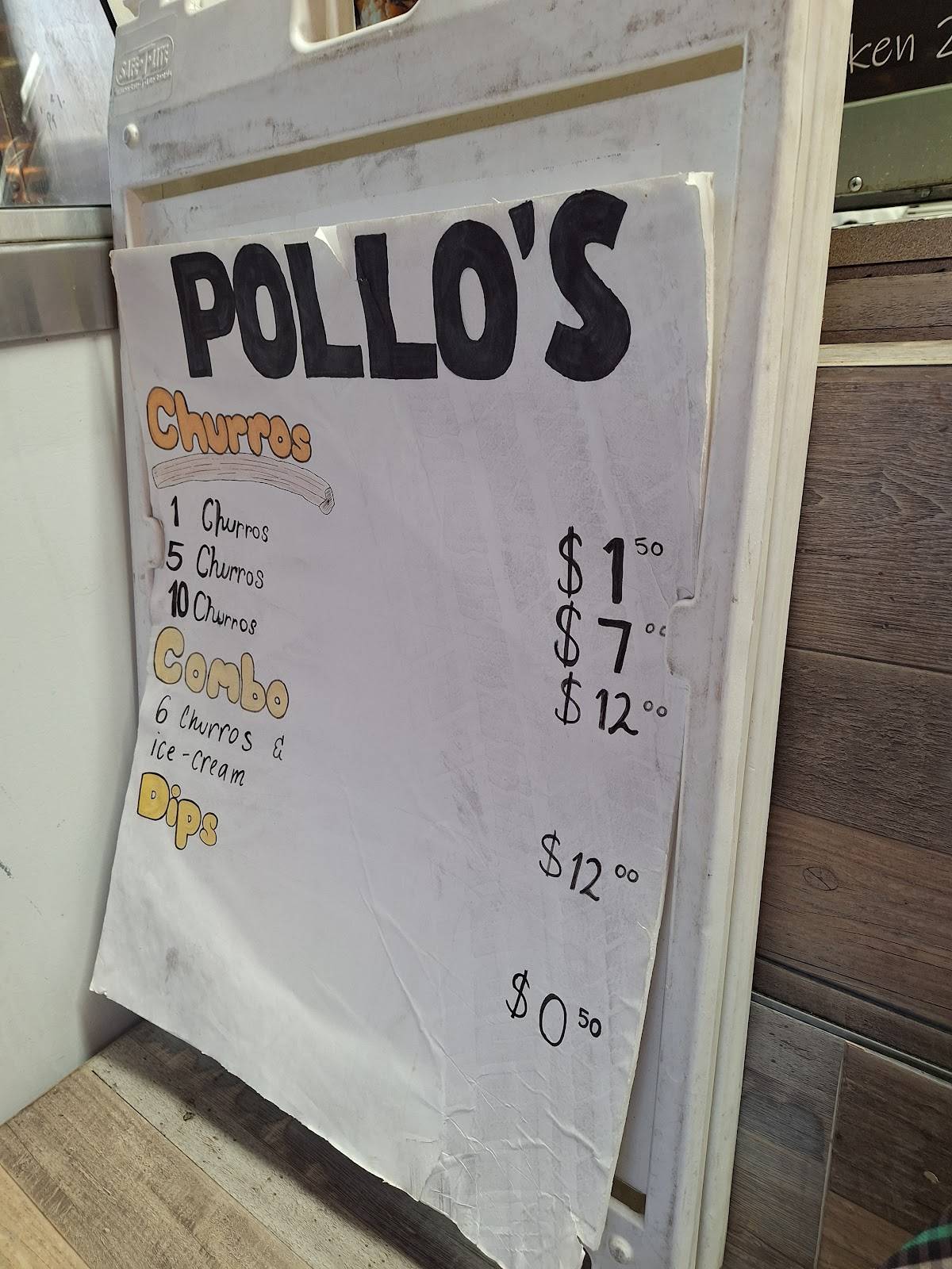 Pollo's меню