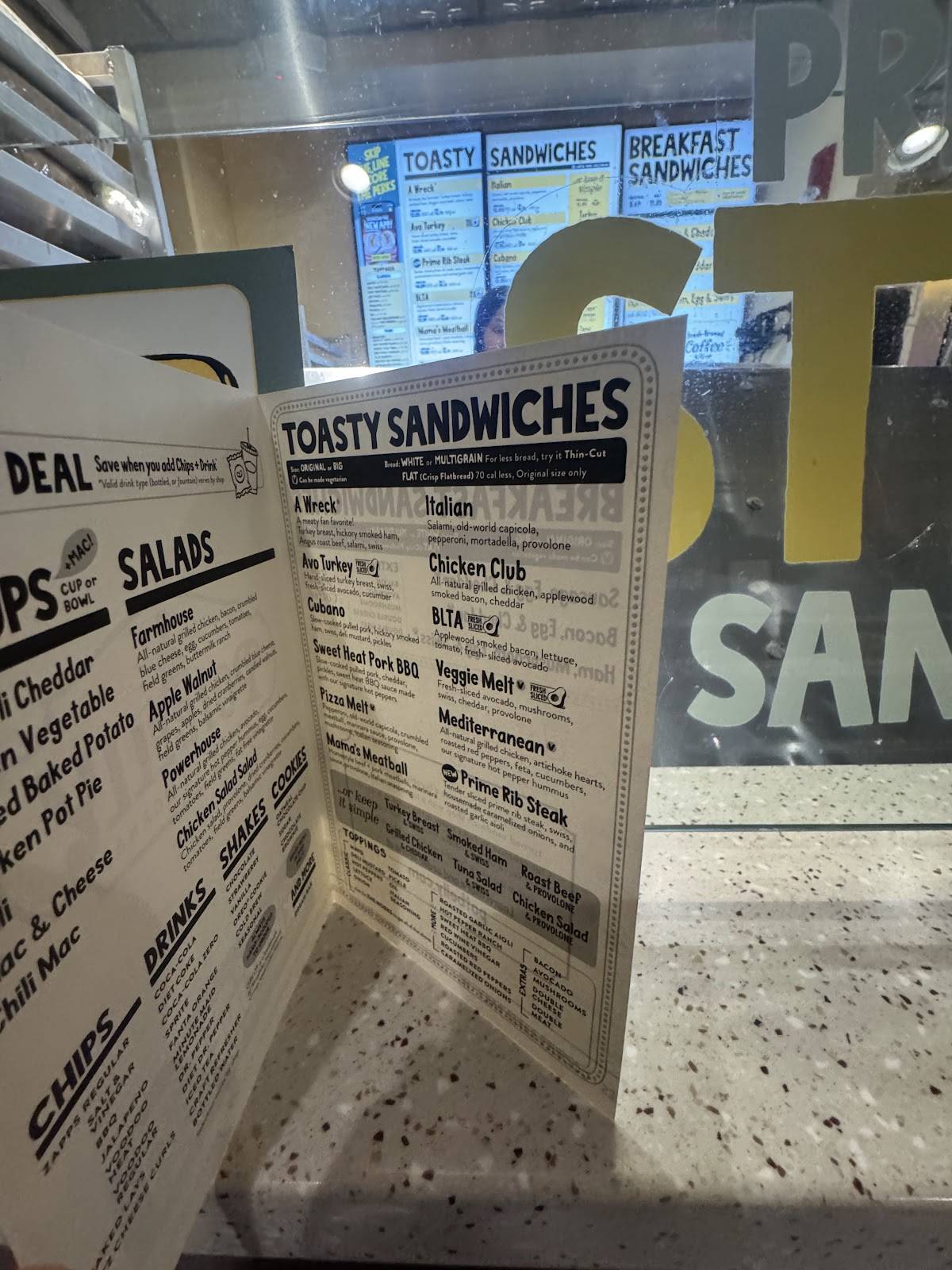 Potbelly Sandwich Works меню