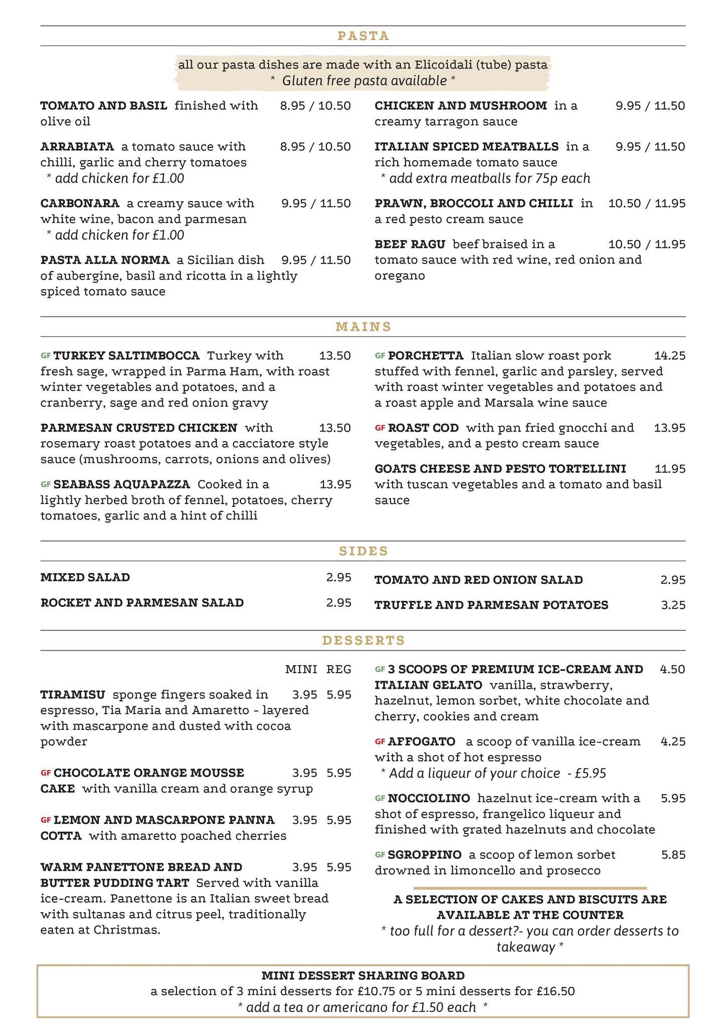 Italian Market Kitchen меню