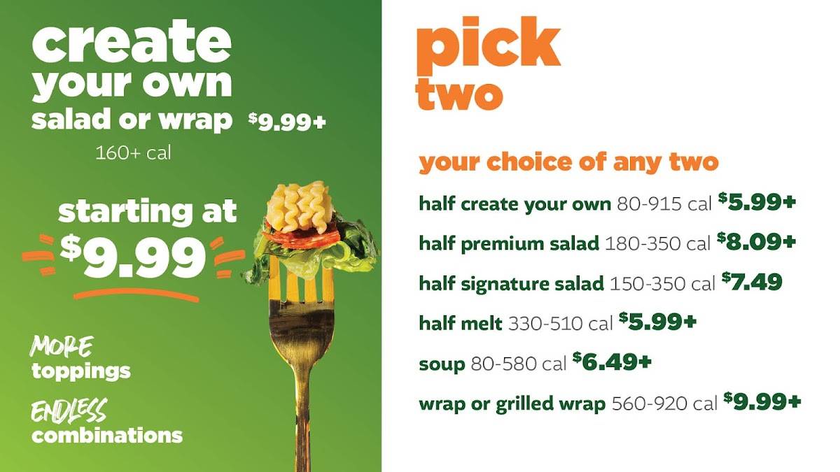 Saladworks меню