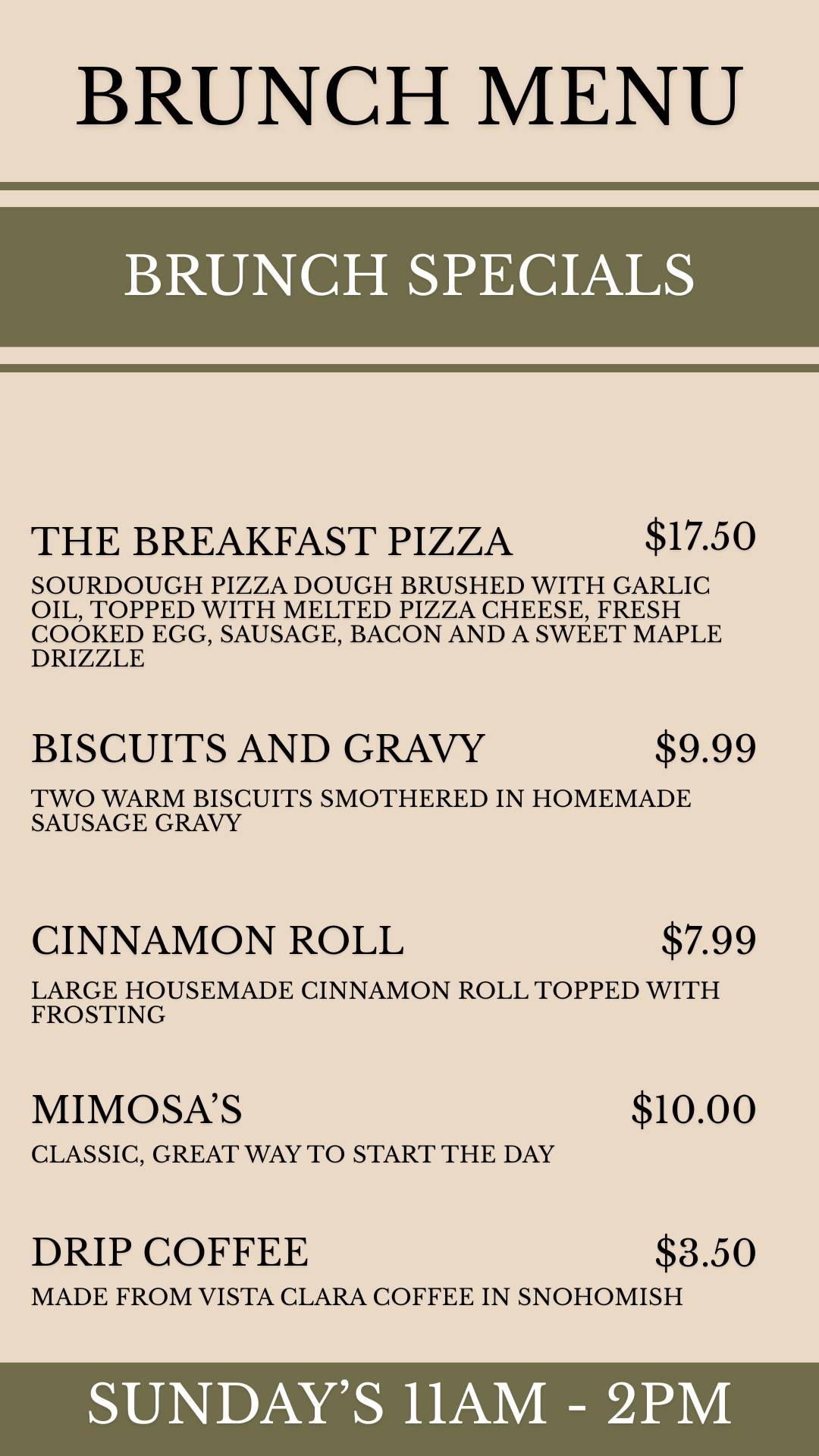 Sound2Summit Taproom and Pizzeria меню