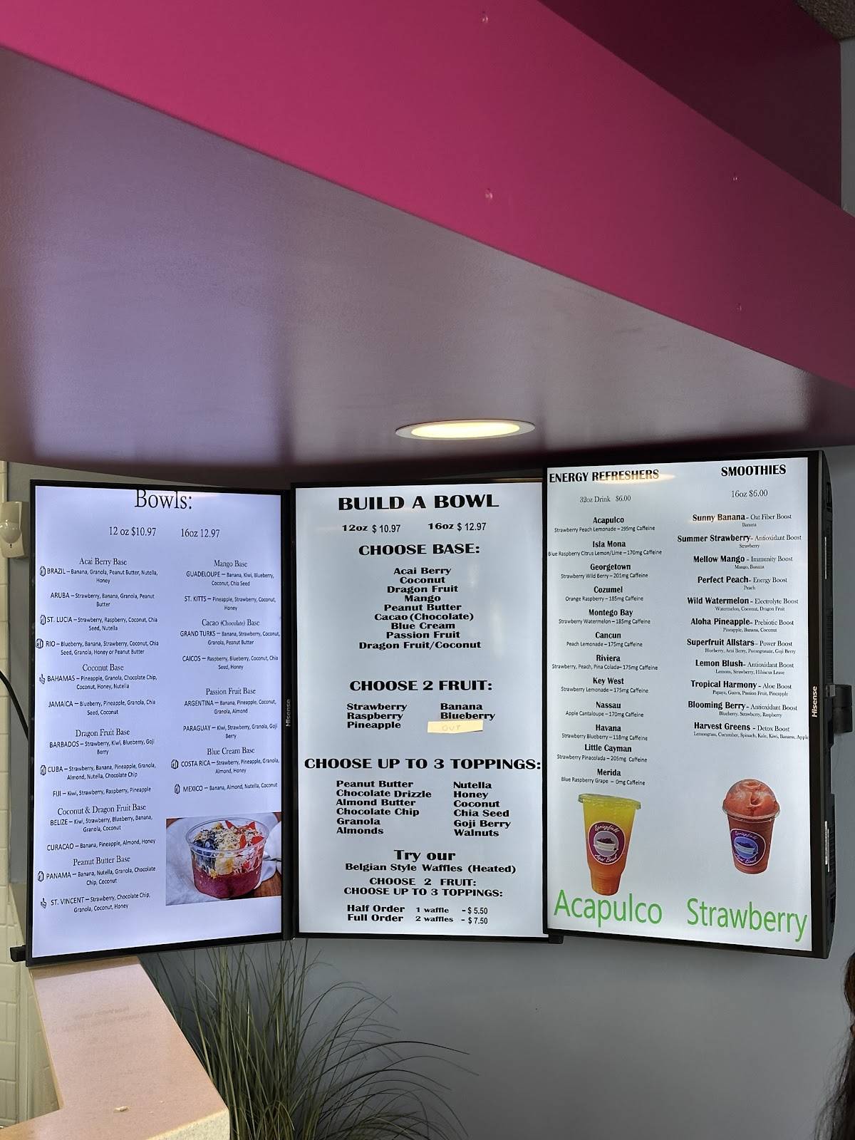 Springfield Acai Bowl меню