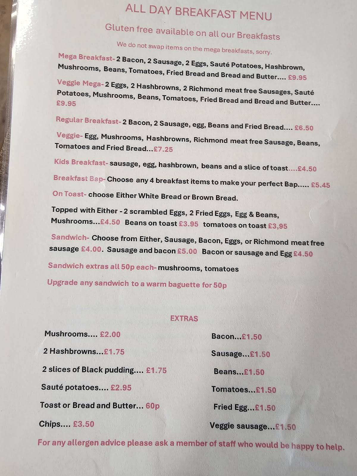 Quick Bite Cafe меню